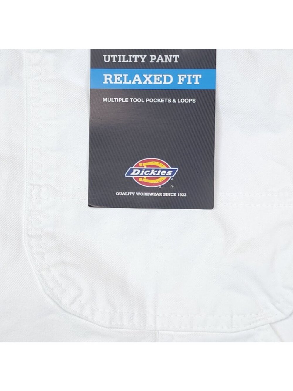 Dickies Mens White Utility Pants Relaxed Fit Multiple Tool Pockets & Loops 32X34 - Picture 5 of 11